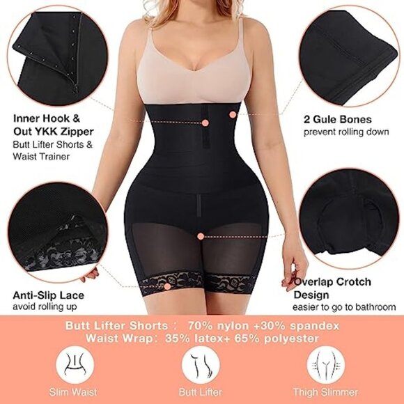 Shapewear for Women Tummy Control Faja Butt Lifter Body - Picture 3 of 6